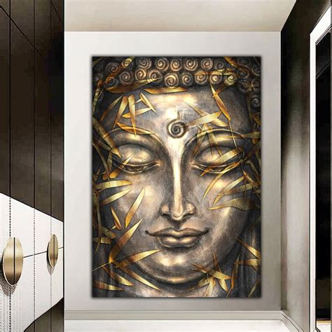 Buddha Canvas Asian Wall Art Buddha Wall Art Meditation Etsy