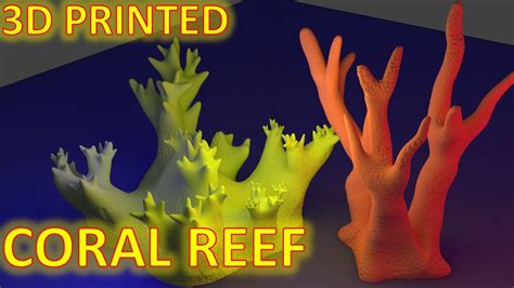 3d Printing Coral Reef Organic Design Youtube
