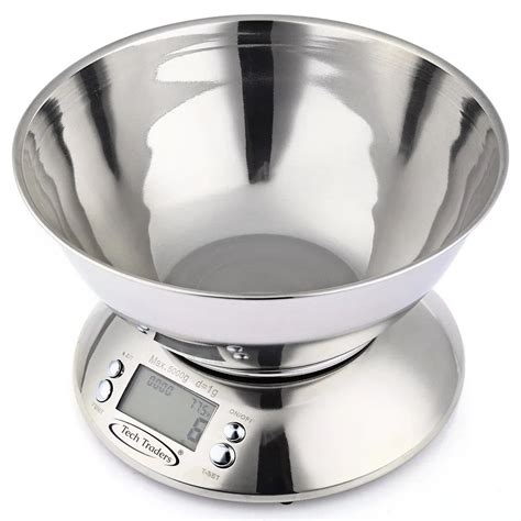 Stainless Steel Bowl Kitchen Weighing Scale 5kg Digital Food Kitchen