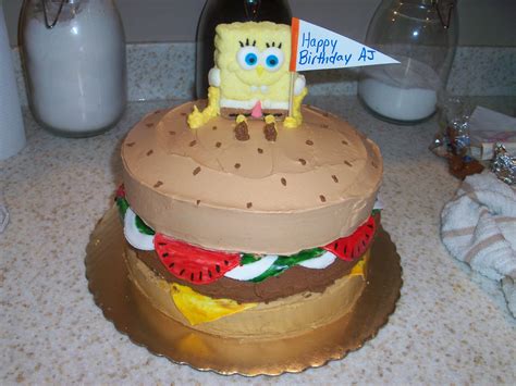 Spongebob Crabby Patty Cake Cake Crabby Patties Desserts