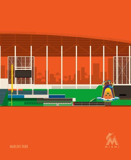 Mlb Baseball Stadiums By Marcus Reed Via Behance Baseball Stadium