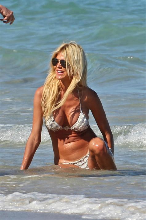 Victoria Silvstedt In A Bikini At The Beach In Miami Hot Celeb Pics Daily