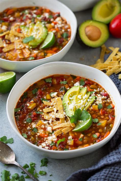 Mexican Lentil Soup Cooking Classy