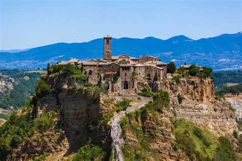 Village Civita Di Bagnoregio In Italy Stock Photo Image Of Castle