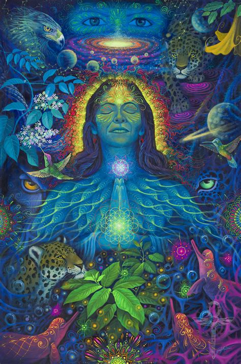Divine Connection Spiritual Artwork Mystical Art Visionary Art