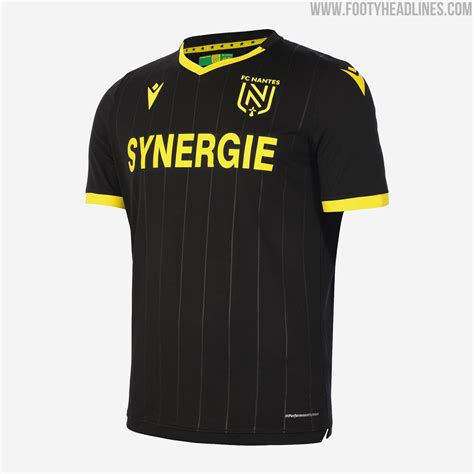 The away kit has a total black shirt featuring a pattern of embossed tone on tone thin vertical stripes. FC Nantes 20-21 Away Kit Released - Footy Headlines