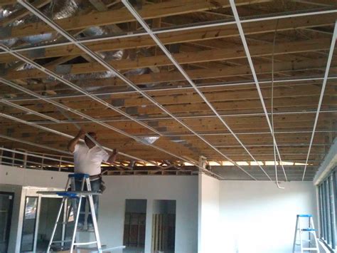 Ceiling Grid Ceiling Grid Acoustical Ceiling Tile Installation