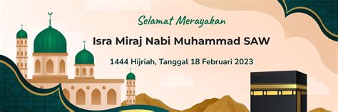Download contoh desain spanduk Isra Miraj Nabi Muhammad SAW 2023 (1444