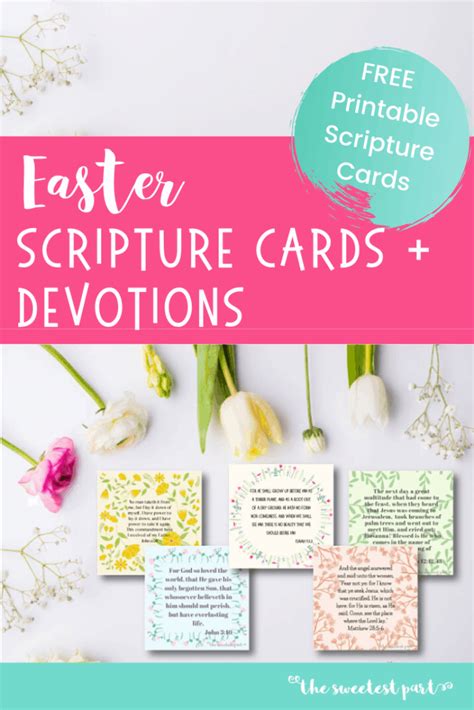 Printable Easter Scripture Cards Easter Scriptures Scripture Cards
