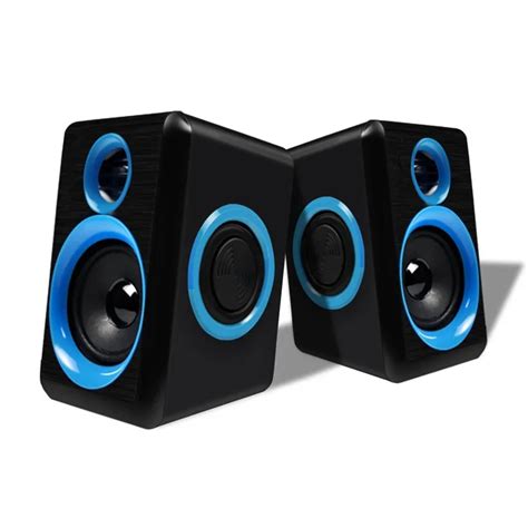Portable Computer Speakers With Stereo Bass Usb Wired Powered Multimedia Speaker Desktop For Pc