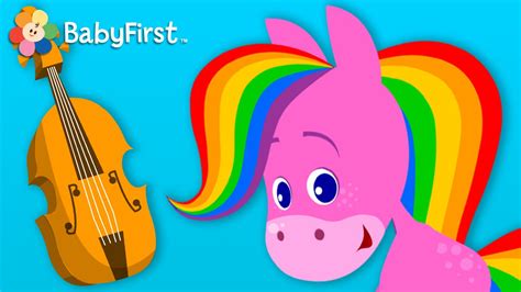 Sit back and enjoy 30. BabyFirstTV: Rainbow Horse: Coloring & Music | Flute ...
