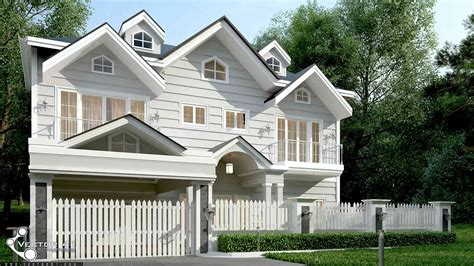 Desain Rumah American Klasik Mrs Lila Medan By Vector Arsitek