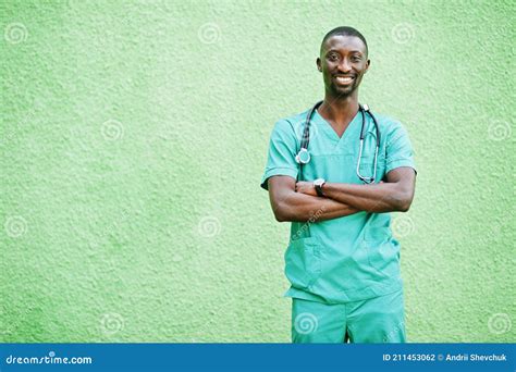Portrait Of African Male Doctor Stock Photo Image Of Medical Black
