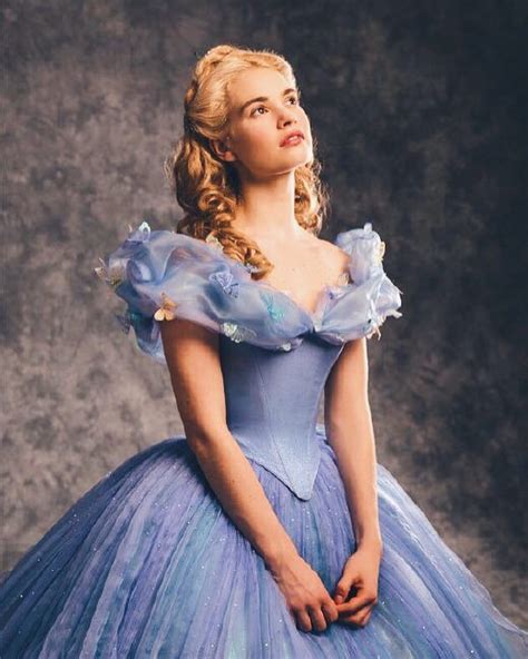 Lily James Cinderella Gown