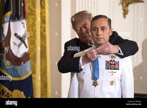 President Donald Trump Awards The Medal Of Honor To Retired Us Navy