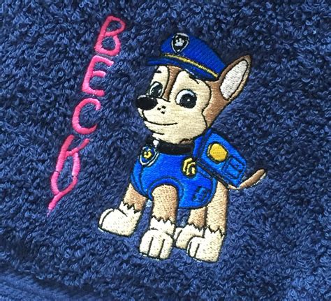 Paw Patrol Chase Digital Embroidery Design File Pes Hus Etsy