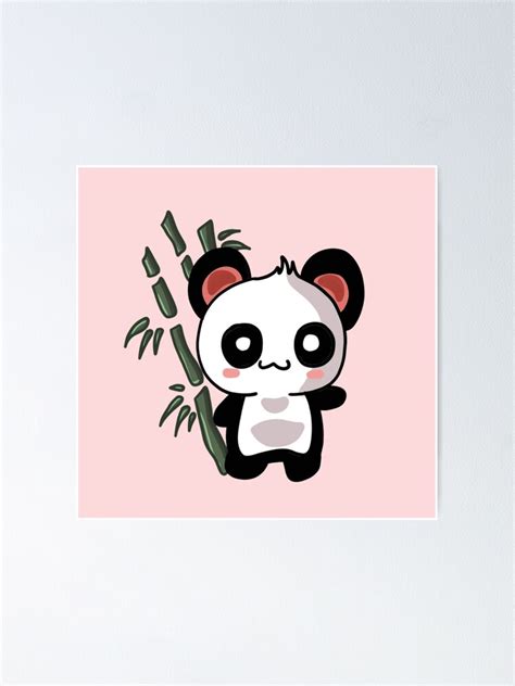 Panda Kawaii Poster By Belindafrs Redbubble