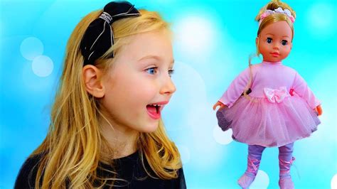 Говорящая Кукла Bambolina Molly БАЛЕРИНА Полина КАК МАМА Видео для девочек Youtube