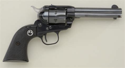 Ruger Single Six Model Single Action Revolver 22 Cal 4 12” Barrel Black Finish Checkered Bl