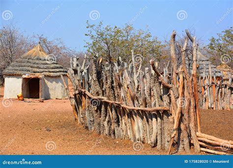 Traditional Wooden Kraal Or Enclosure For Cattles Stock Photo Image