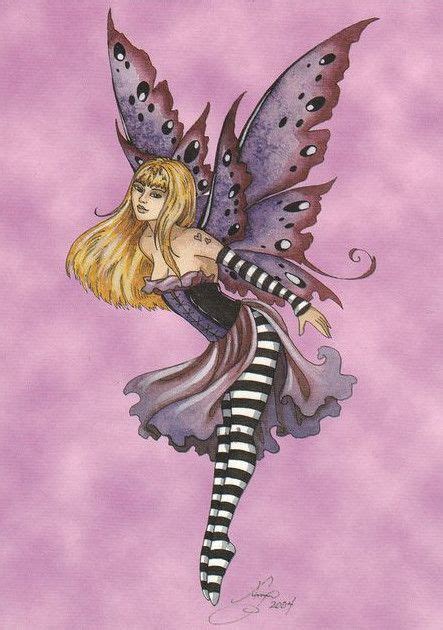 Amy Brown Purple Fairy Postcard Amy Brown Fairy Drawings Fairy Art
