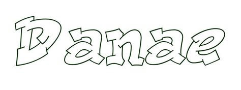 coloring page first name danae printable coloring pages