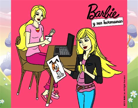 Dibujo De Barbie Y Su Hermana Merendando Pintado Por Sofiiii En Dibujos The Best Porn