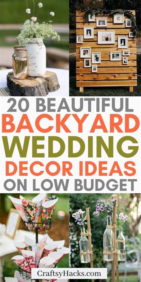 Low Budget Diy Backyard Wedding Decorations 99weddingideas