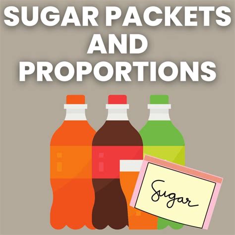 Dan Meyer Sugar Packets And Proportions A 3 Act Math Task Math Love