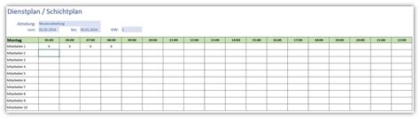 15 leere tabellen zum ausdrucken kostenlos | bewerbung. Einfacher Dienstplan / Schichtplan | Alle-meine-Vorlagen.de