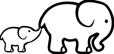 Baby Elephant Coloring Sheets Mother Coloriage Éléphanteaux