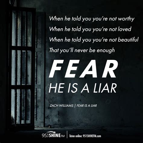 Fear Is A Liar Zach Williams Long Side Story