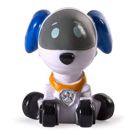 Paw patrol tracker en robot hond badfiguren. Nickelodeon Paw Patrol Robo the Robot Dog Bagged Mini Figure 1.5"