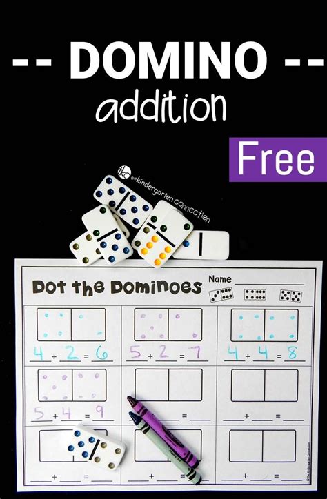 Number and counting activities for preschoolers. Domino Addition | Math games for kids, Math centers ...