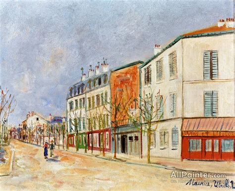 Maurice Utrillo Street In Asnieres Oil Painting Reproductions For Sale