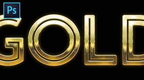Ultimate Gold Text Effect Photoshop Tutorial Muster Text Update