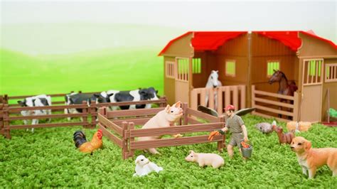 Farm Animals Toys And Farm Barn Playset For Kids Youtube