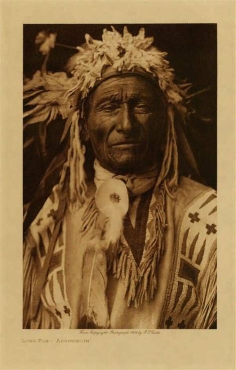 Long Fox Assiniboin Tribe Native American Heritage North American