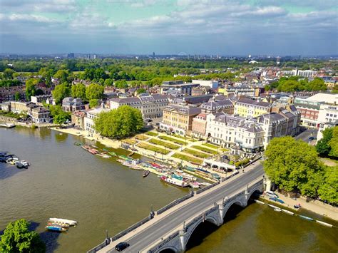 Richmond Upon Thames Bridge Dronestagram