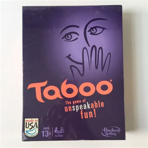 Hasbro Taboo Board Game The Game Of Unspeakable Fun New Sealed Made In Usa Picclick