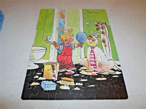 Complete 99100 Piece Puzzle Dennis The Menace Ruff Dog Bath Golden