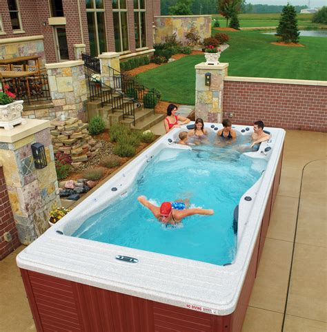 And unlike typical home swimming pools, the royal swim spa won't take up your whole backyard. Swim Spas | Spas and More!