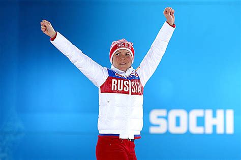Russian Speed Skater Is Nearly Topless After Meadling