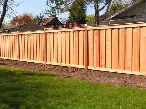 6 Board On Battan With Trim Boards Cedar Fence Cardinal Fence