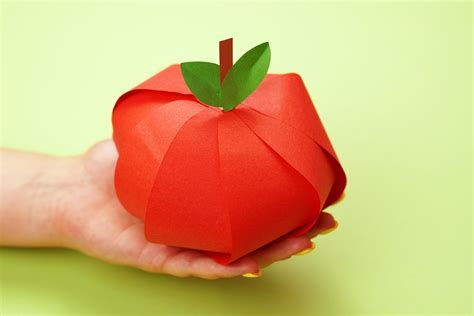 Easy Diy Paper Apple Craft For Kids Simple Mom Project