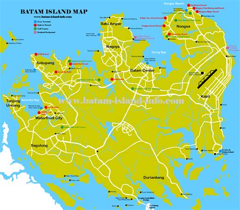 Batam Island Map 