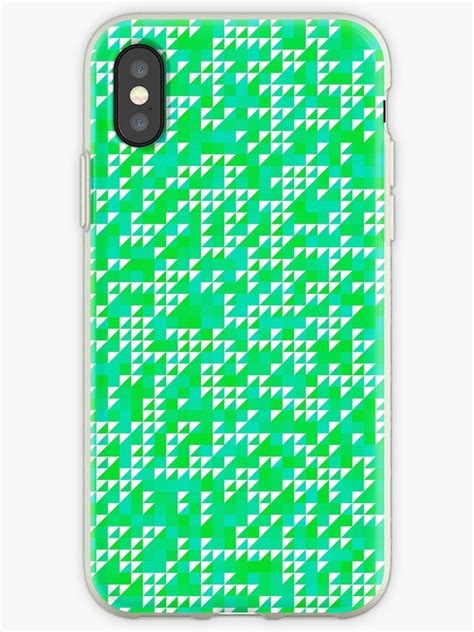 Original Green Squares Pattern Iphone Case And Cover By Asnia Pattern
