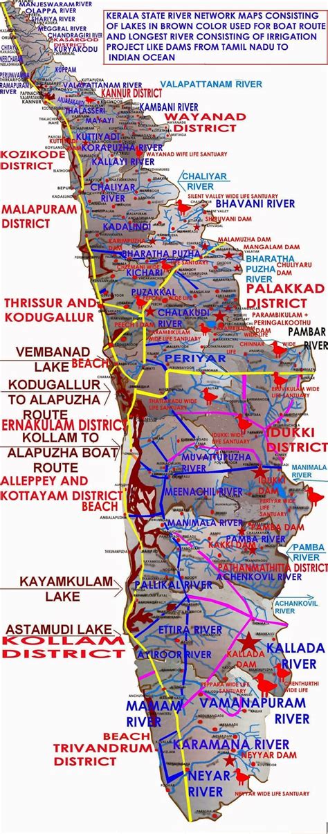 Home district wise distribution of coastline of kerala. Kerala Tourisam Book