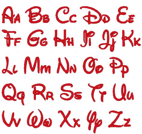 Free Printable Disney Letter Stencils