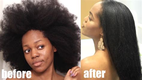 How To Safely Straighten 4c Natural Hair Start To Finish Luchi Loyale